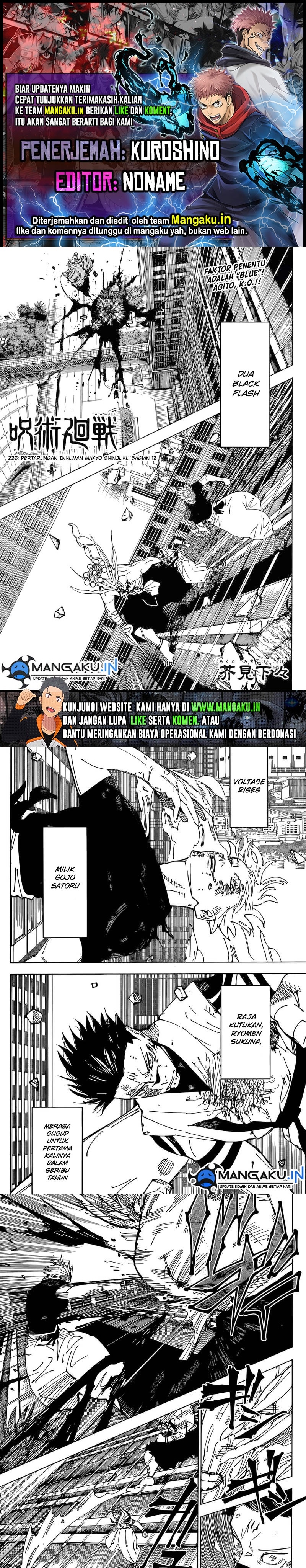 Jujutsu Kaisen Chapter 235 Gambar 1