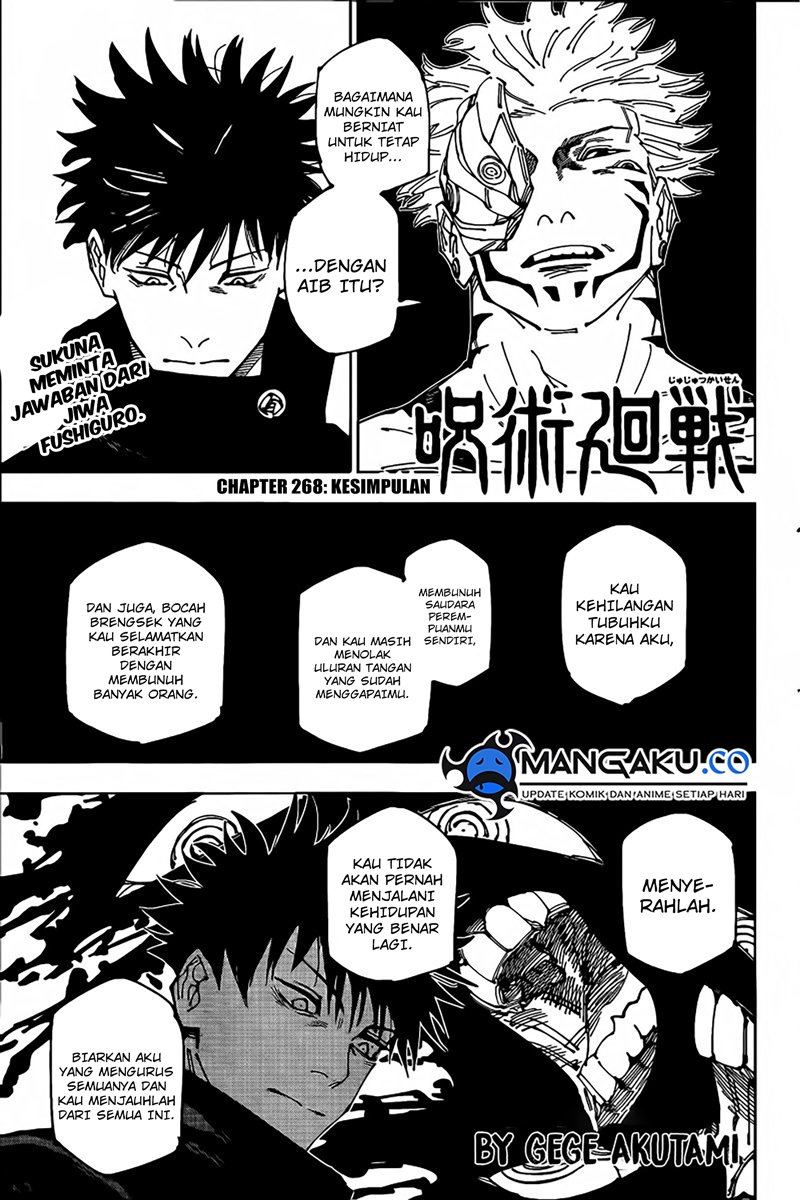 Jujutsu Kaisen Chapter 268 Gambar 2