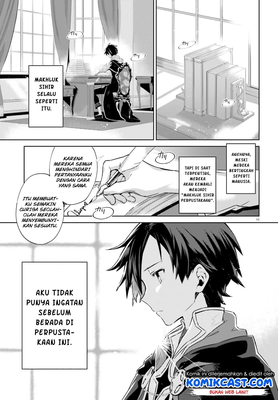 Kagami no Mukou no Saihate Toshokan: Kou no Yuusha to Itsuwari no Maou Chapter 01 Gambar 15