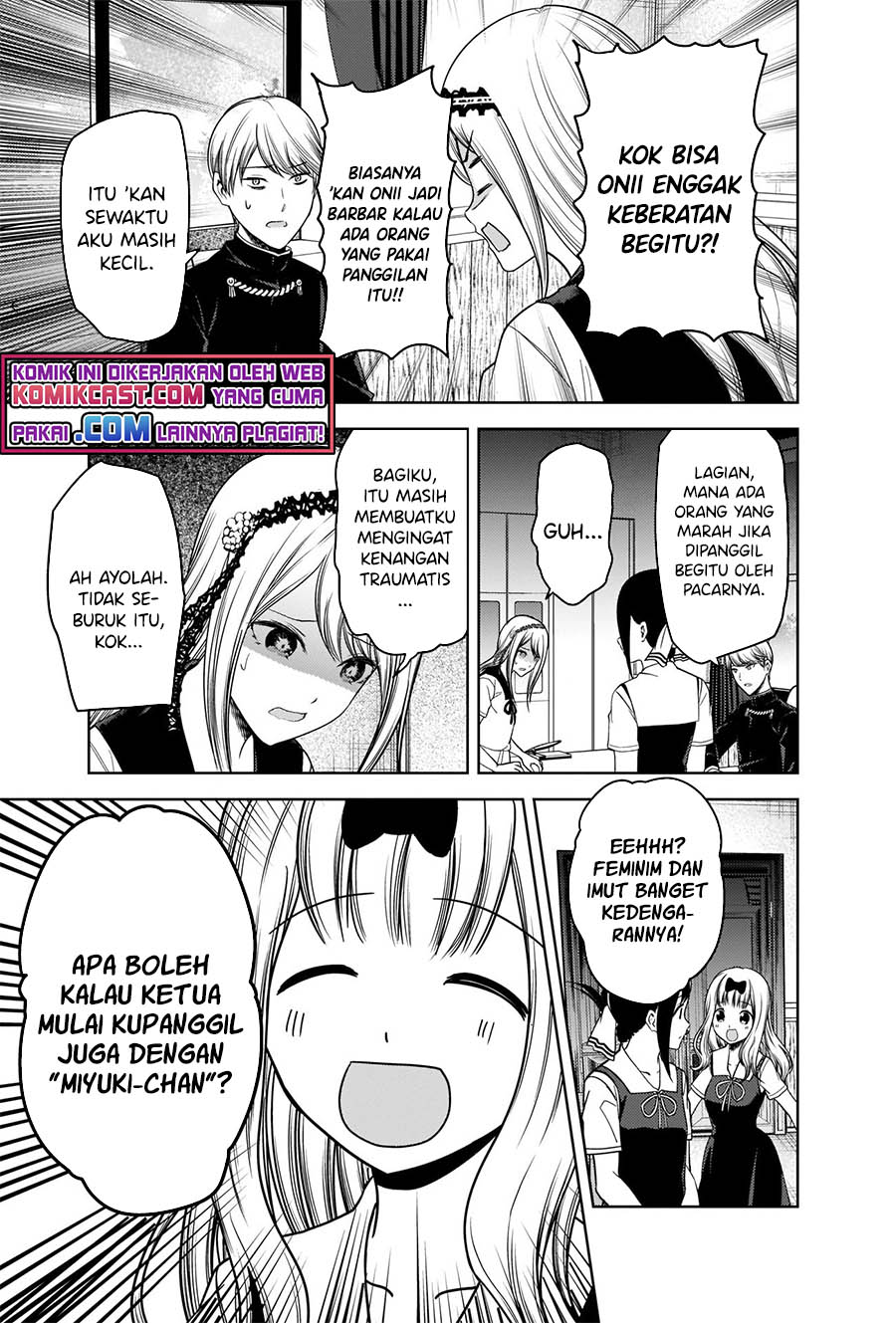 Kaguya-sama wa Kokurasetai: Tensai-tachi no Renai Zunousen Chapter 264 Gambar 18