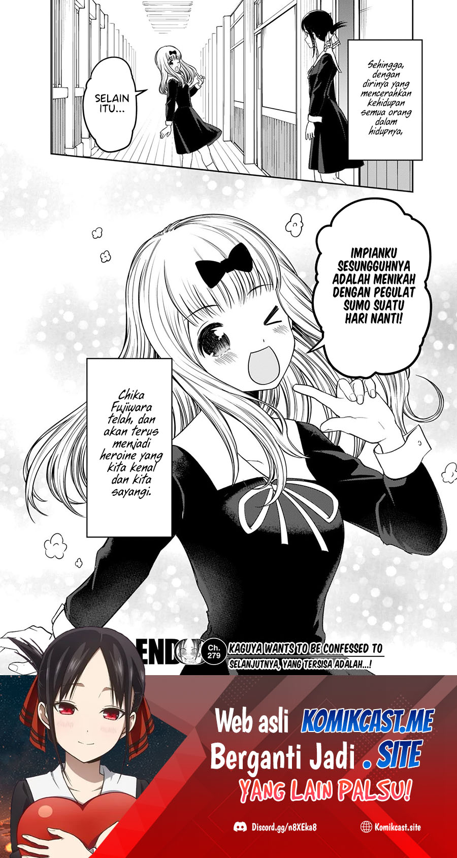 Kaguya-sama wa Kokurasetai: Tensai-tachi no Renai Zunousen Chapter 279 Gambar 19