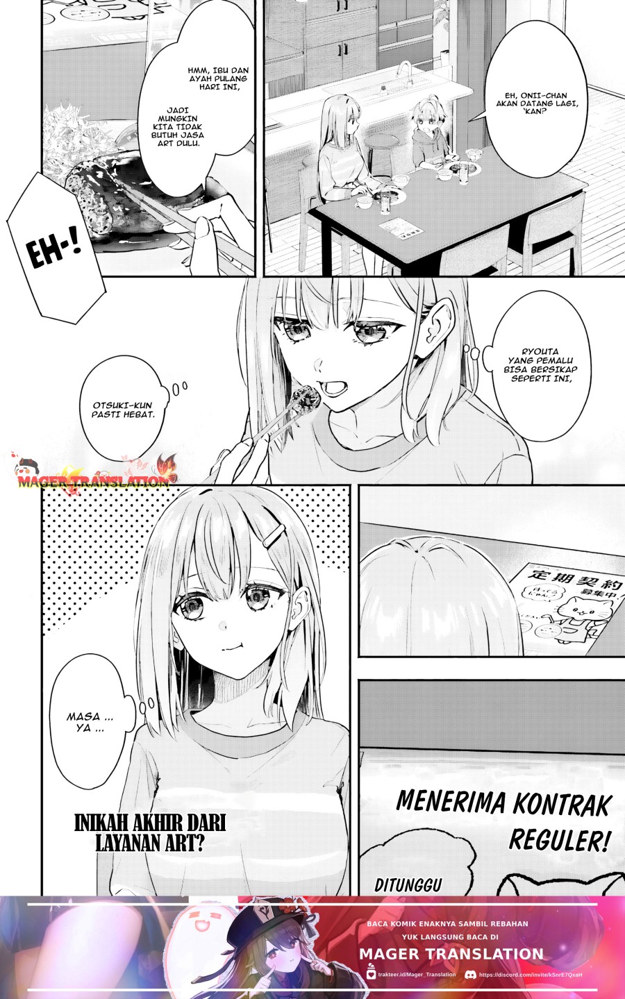 Kajidaikou no Arbeit wo Hajimetara Gakuen Ichi no Bishoujo no Kazoku ni Kiniirarechaimashita Chapter 02 Gambar 25