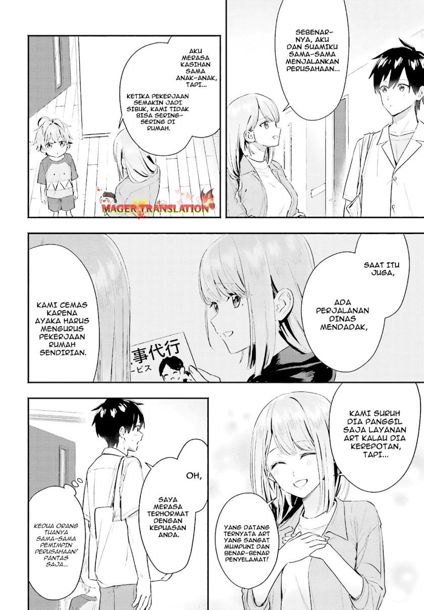 Kajidaikou no Arbeit wo Hajimetara Gakuen Ichi no Bishoujo no Kazoku ni Kiniirarechaimashita Chapter 04 Gambar 5