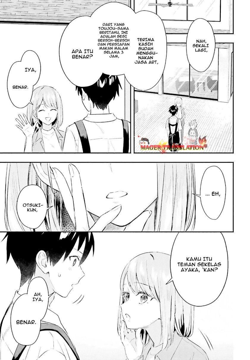 Kajidaikou no Arbeit wo Hajimetara Gakuen Ichi no Bishoujo no Kazoku ni Kiniirarechaimashita Chapter 04 Gambar 6