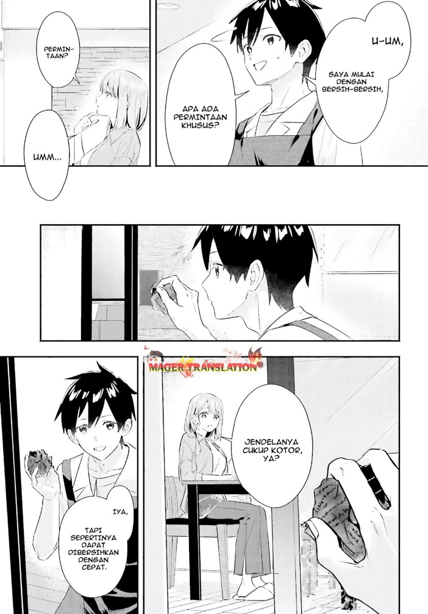 Kajidaikou no Arbeit wo Hajimetara Gakuen Ichi no Bishoujo no Kazoku ni Kiniirarechaimashita Chapter 04 Gambar 12