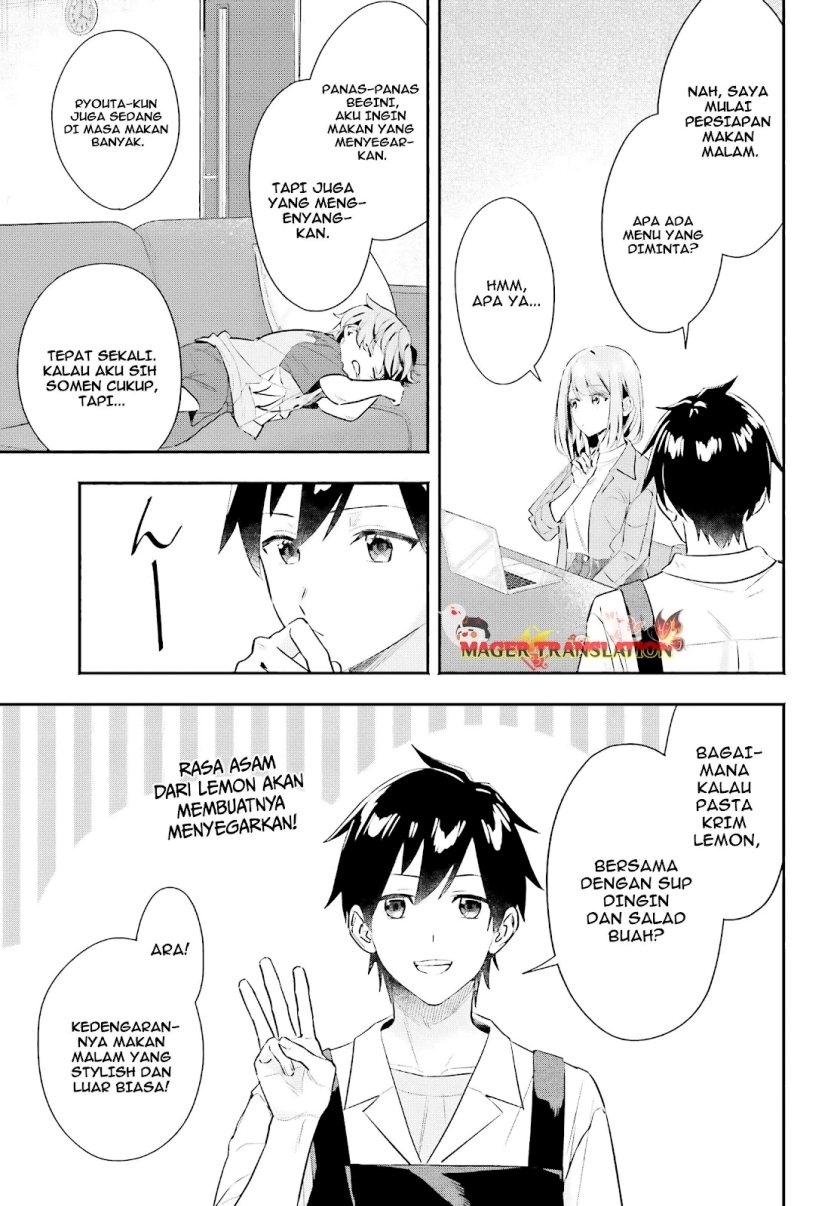 Kajidaikou no Arbeit wo Hajimetara Gakuen Ichi no Bishoujo no Kazoku ni Kiniirarechaimashita Chapter 04 Gambar 18