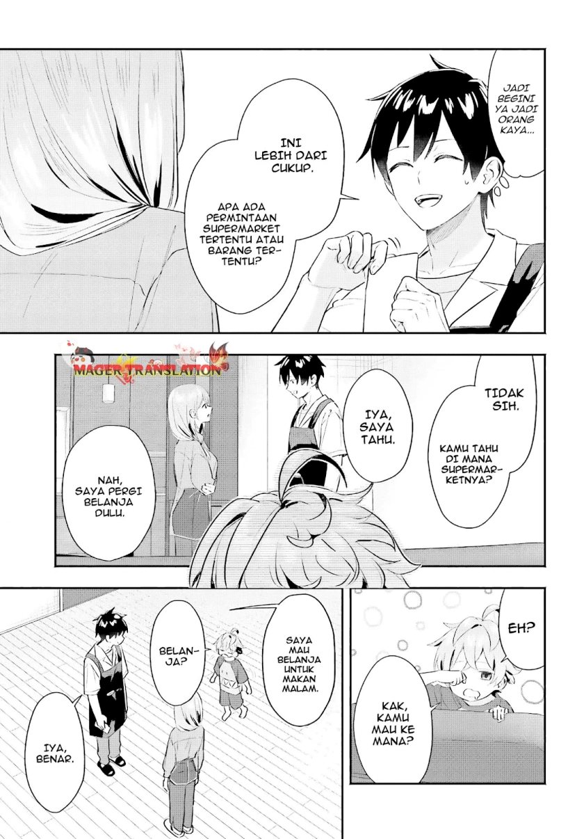 Kajidaikou no Arbeit wo Hajimetara Gakuen Ichi no Bishoujo no Kazoku ni Kiniirarechaimashita Chapter 04 Gambar 20