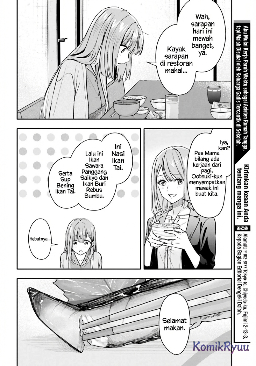 Kajidaikou no Arbeit wo Hajimetara Gakuen Ichi no Bishoujo no Kazoku ni Kiniirarechaimashita Chapter 10 Gambar 25