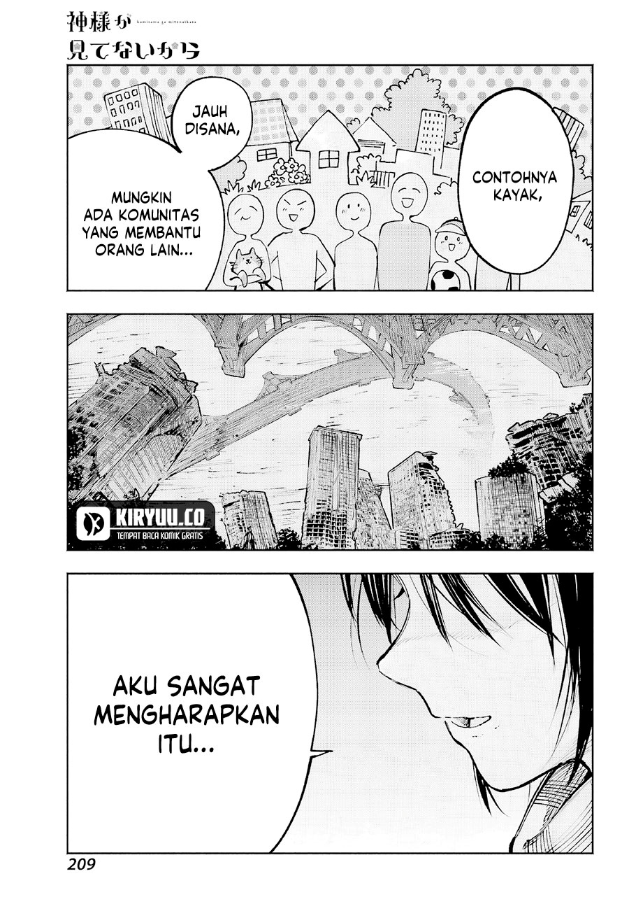 Kami-sama ga Mitenai kara Chapter 04 Gambar 20