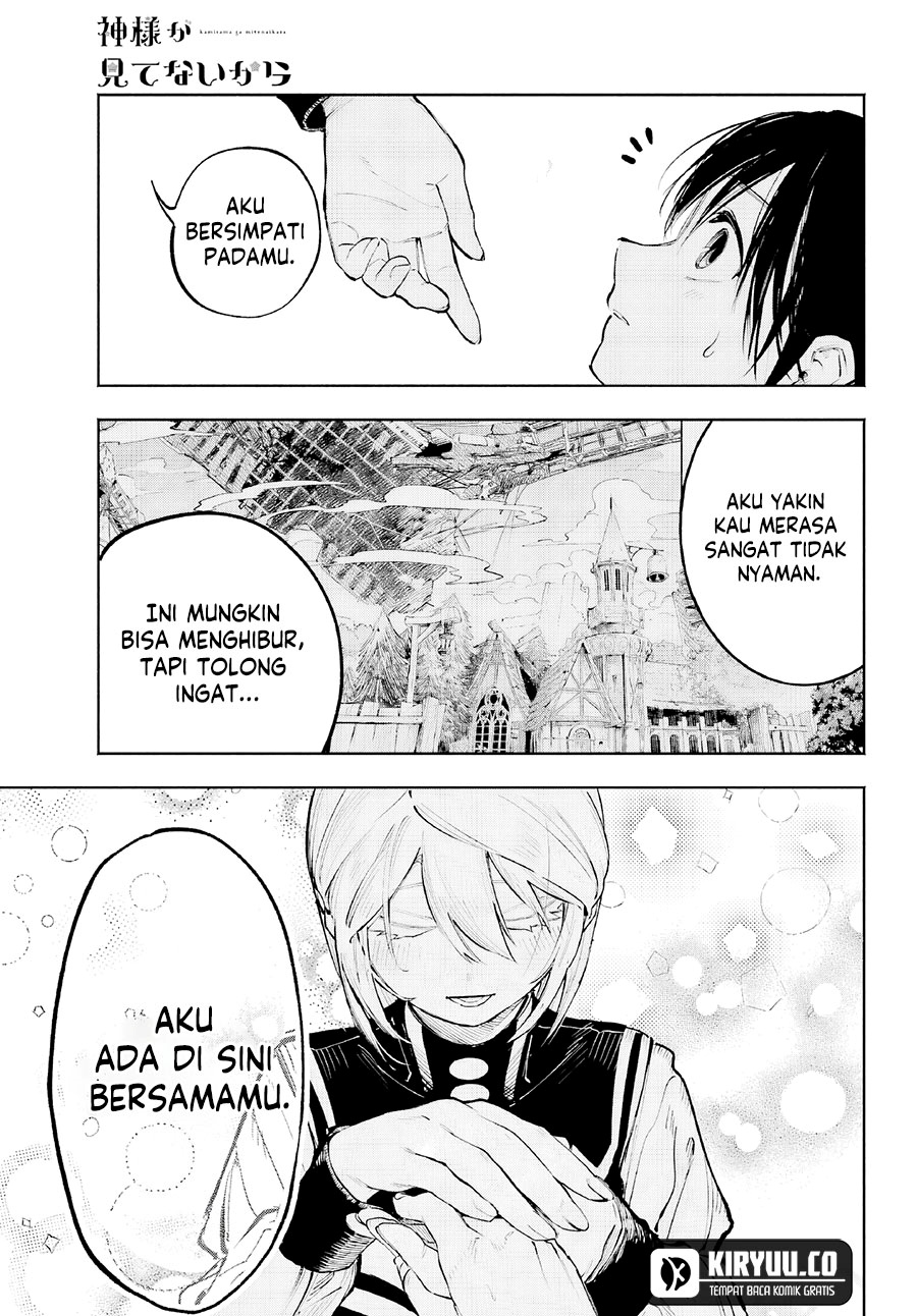 Kami-sama ga Mitenai kara Chapter 04 Gambar 35