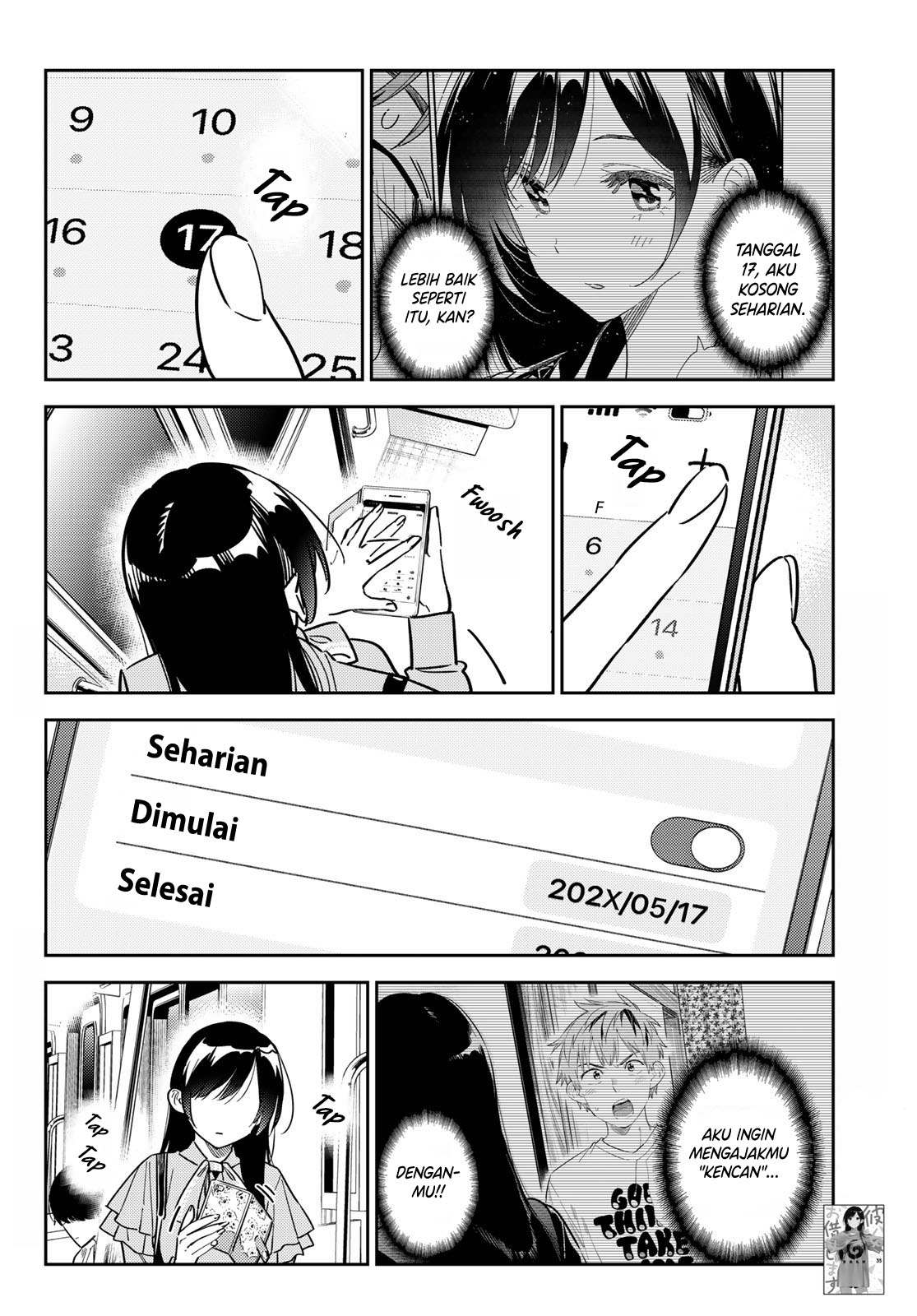 Kanojo, Okarishimasu Chapter 317 Gambar 3