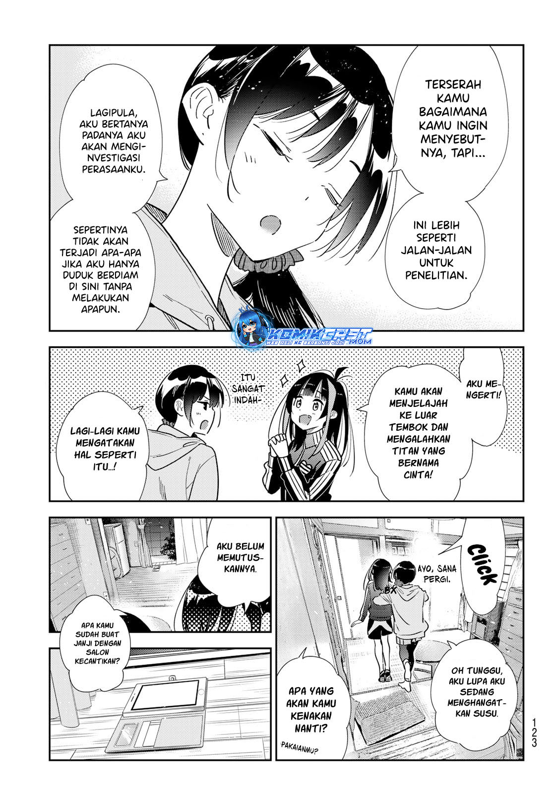 Kanojo, Okarishimasu Chapter 317 Gambar 20