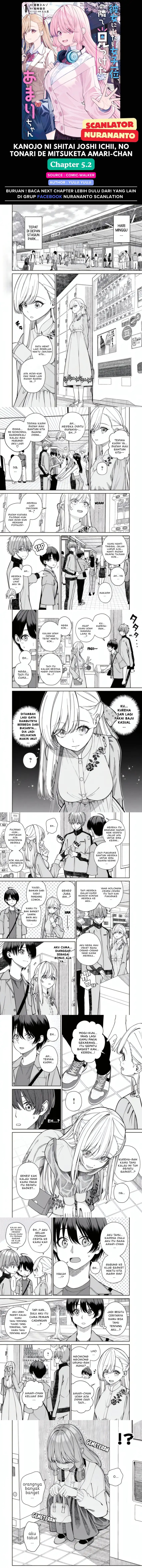 Kanojo ni shitai Joshi Ichii, no Tonari de Mitsuketa Amari-chan Chapter 05.2 Gambar 1