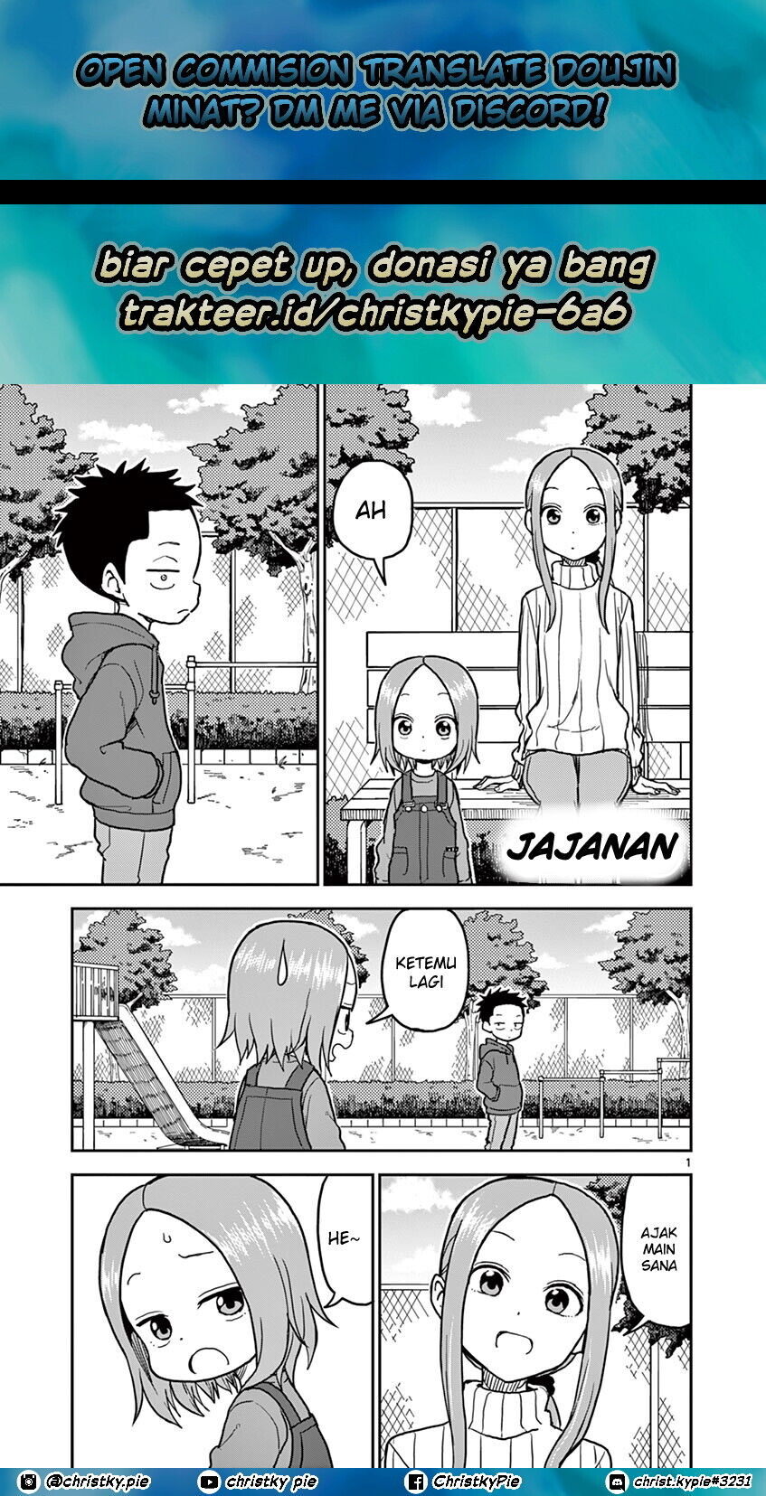 Karakai Jouzu no (Moto) Takagi-san Chapter 116 Gambar 1