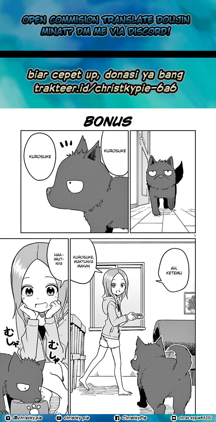 Karakai Jouzu no (Moto) Takagi-san Chapter 129.5 Gambar 1