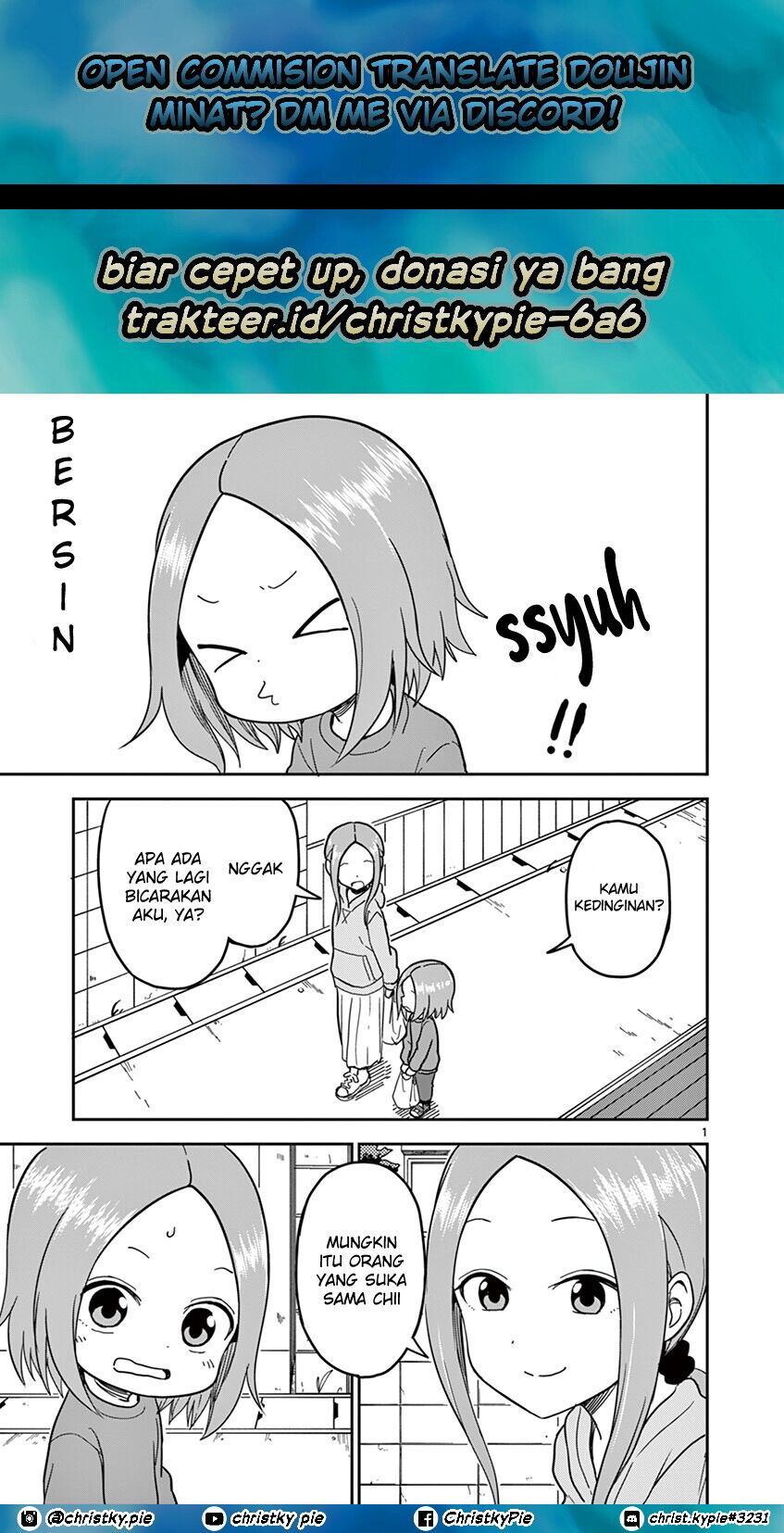Karakai Jouzu no (Moto) Takagi-san Chapter 129 Gambar 1