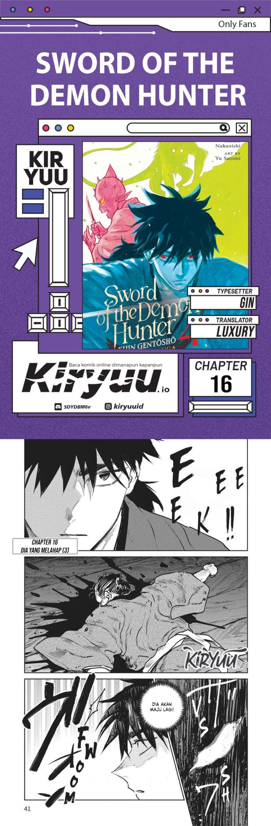 Kijin Gentoushou Chapter 16 Gambar 1