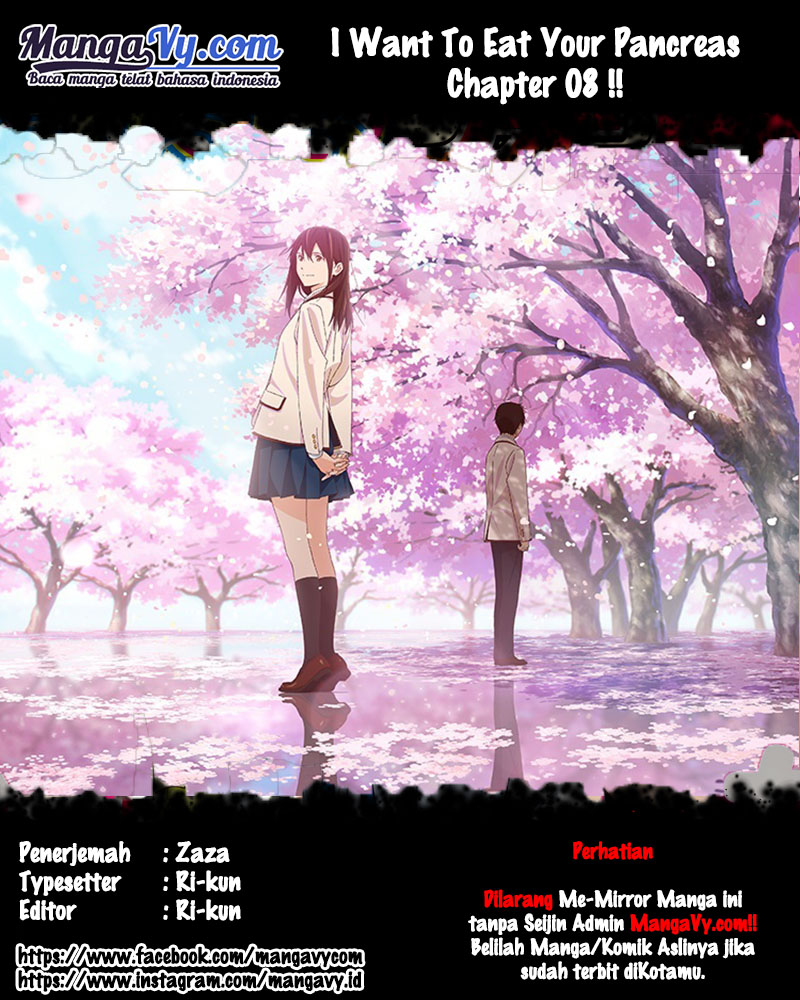 Kimi no Suizou wo Tabetai Chapter 08 Gambar 1