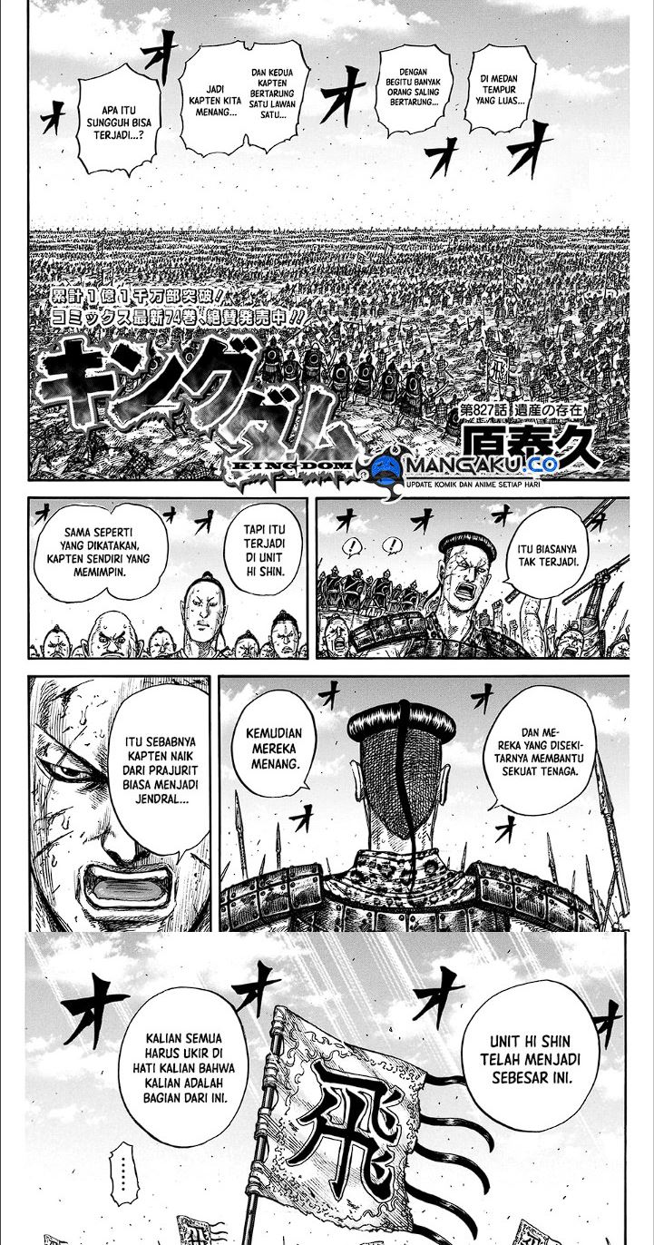 Kingdom Chapter 827 Gambar 2
