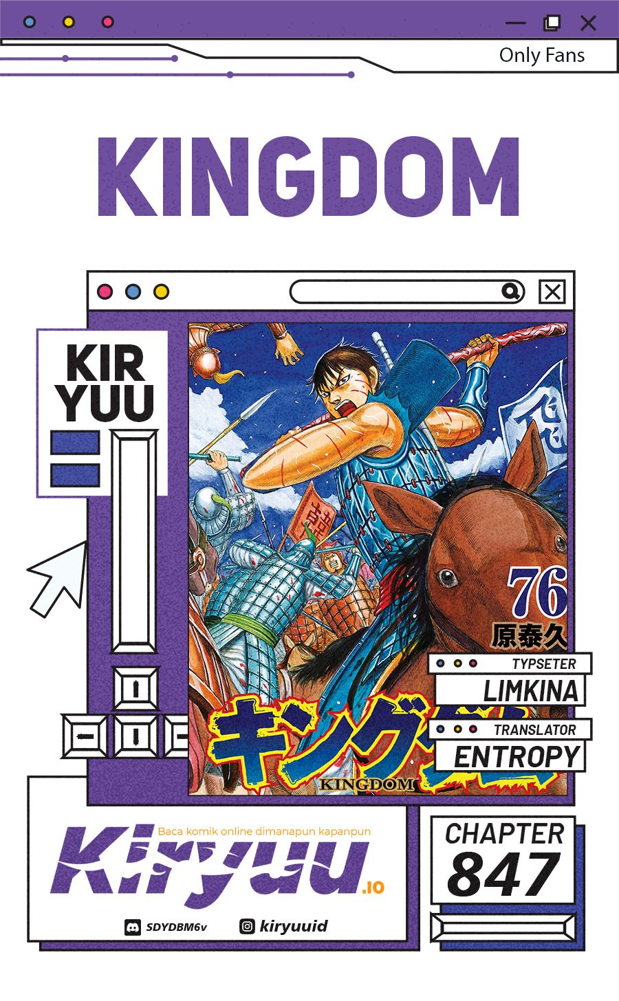 Kingdom Chapter 847 Gambar 1