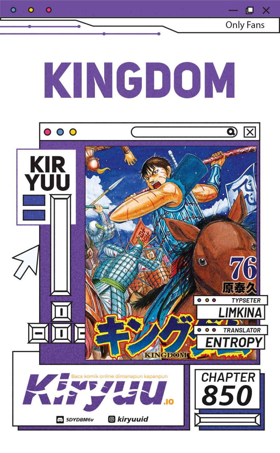 Kingdom Chapter 850 Gambar 1