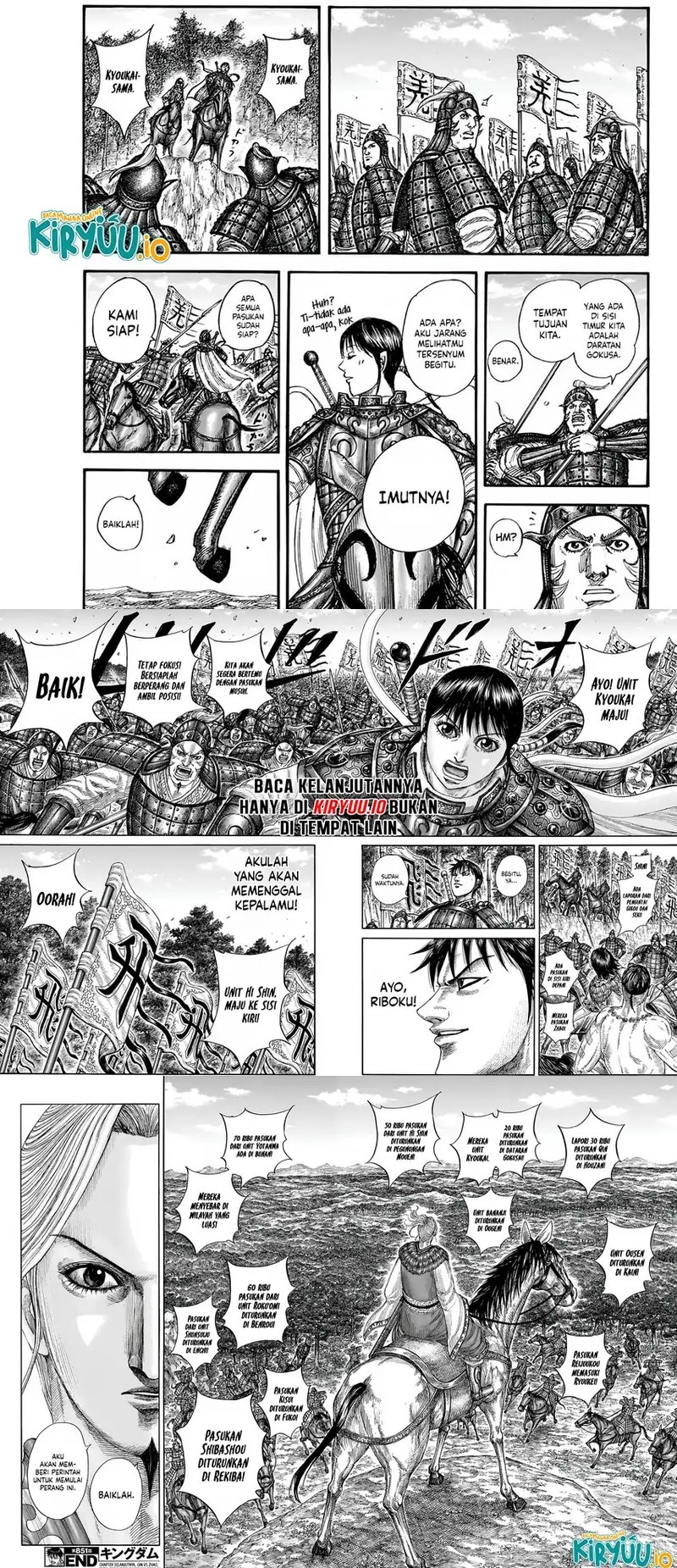 Kingdom Chapter 851 Gambar 3