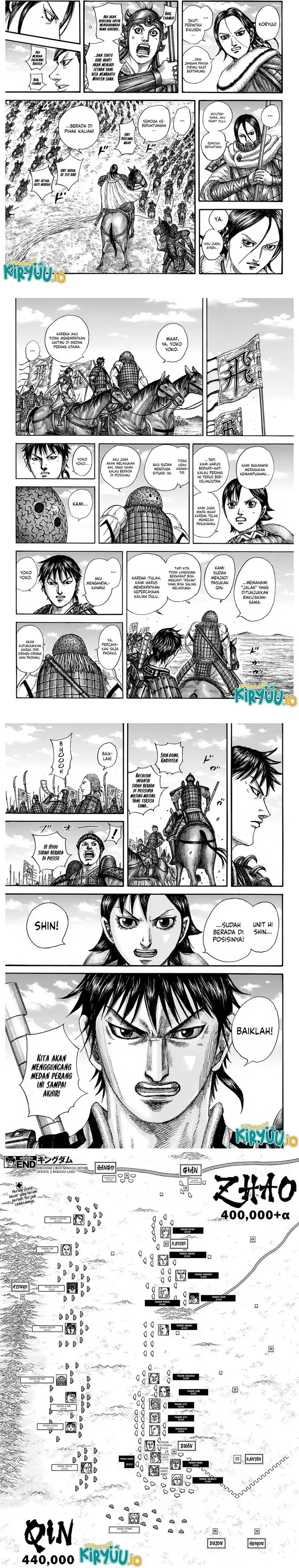 Kingdom Chapter 852 Gambar 3