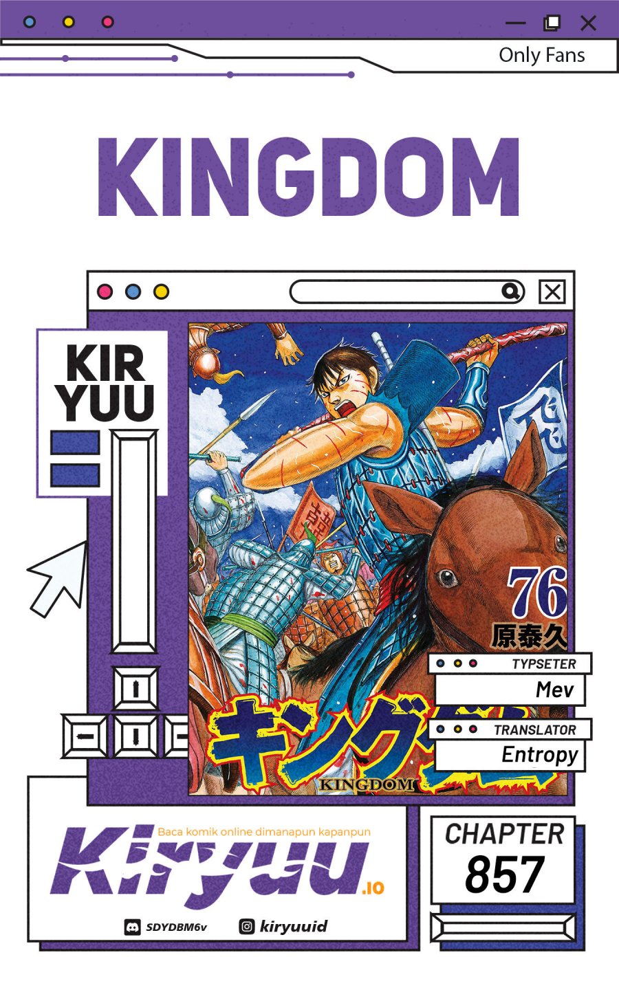 Kingdom Chapter 857 Gambar 1