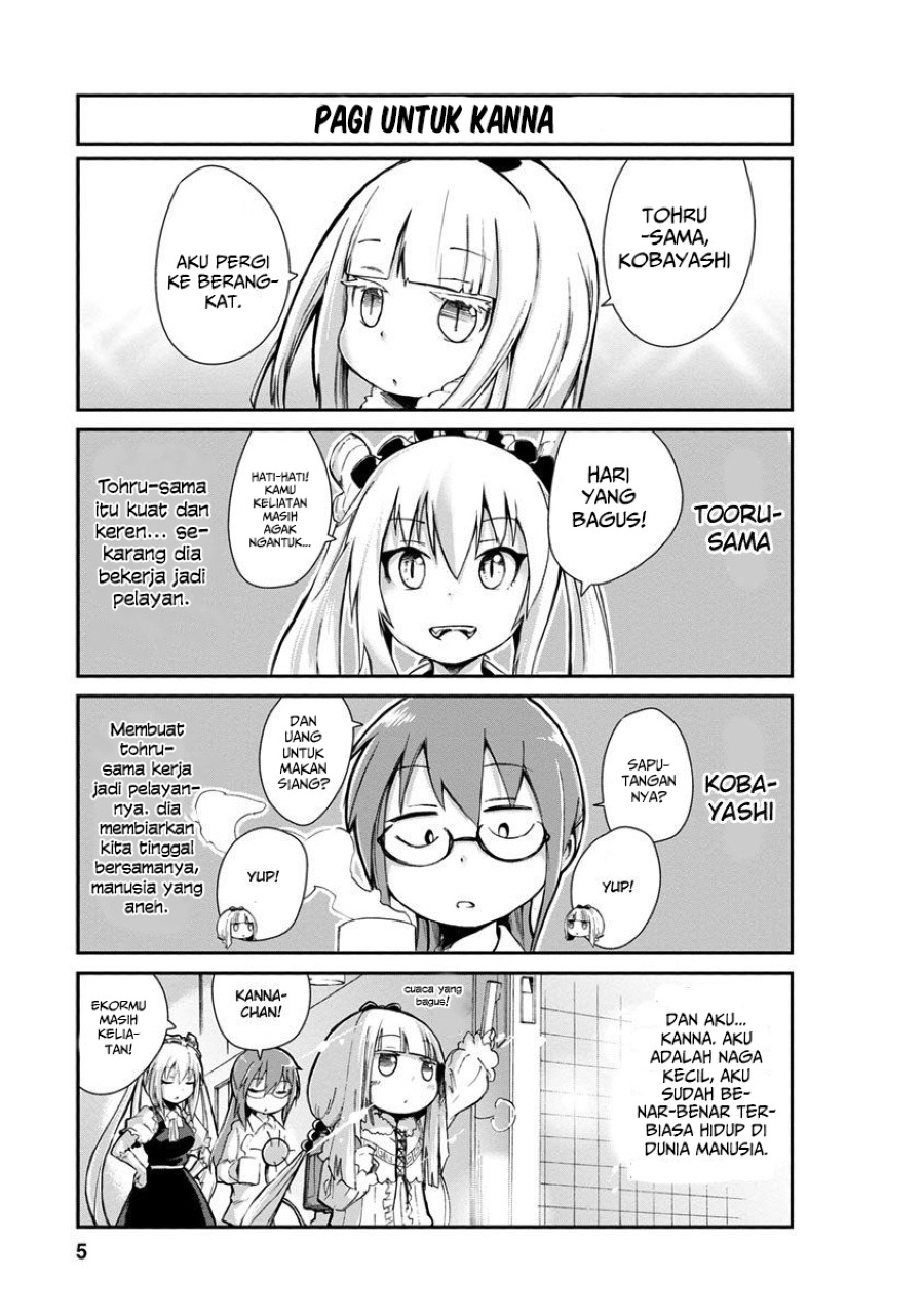 Kobayashi-san Chi no Maid Dragon: Kanna no Nichijou Chapter 01 Gambar 7