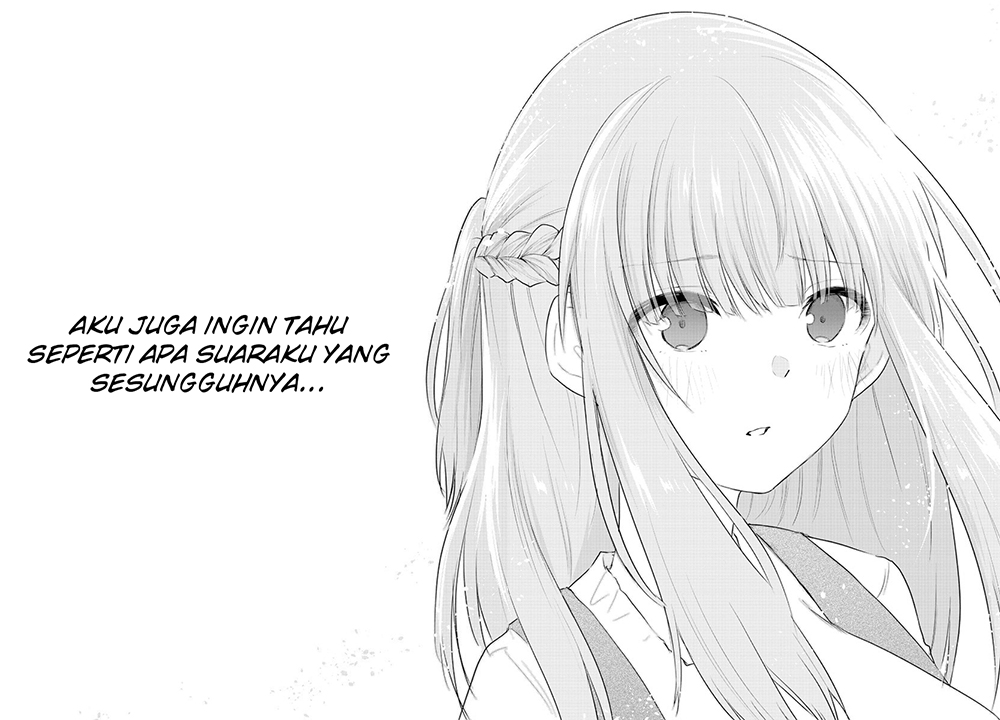 Koe ga dasenai Shoujo wa “Kanojo ga Yasashisugiru” to Omotte iru Chapter 59 Gambar 6