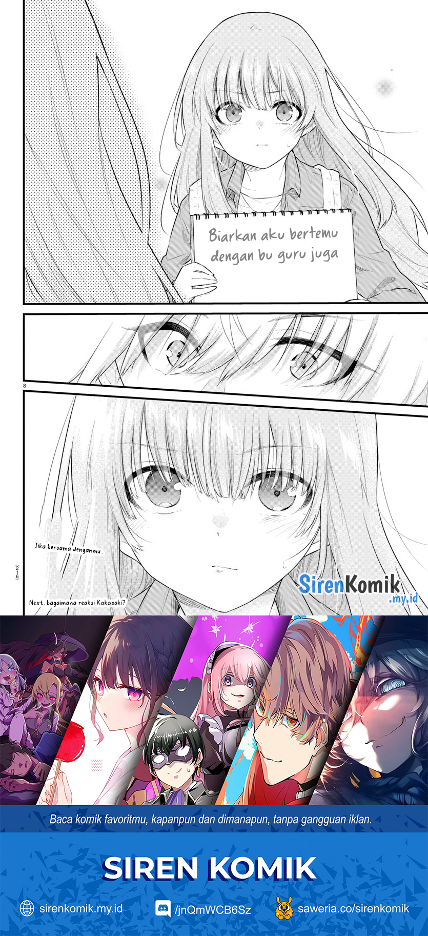 Koe ga dasenai Shoujo wa “Kanojo ga Yasashisugiru” to Omotte iru Chapter 157 Gambar 10