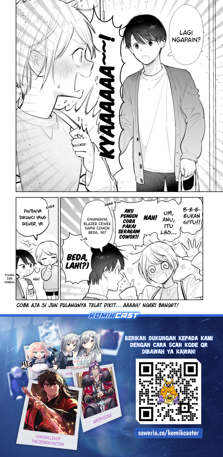 Koi wa Futago de Warikirenai Chapter 15.5 Gambar 9