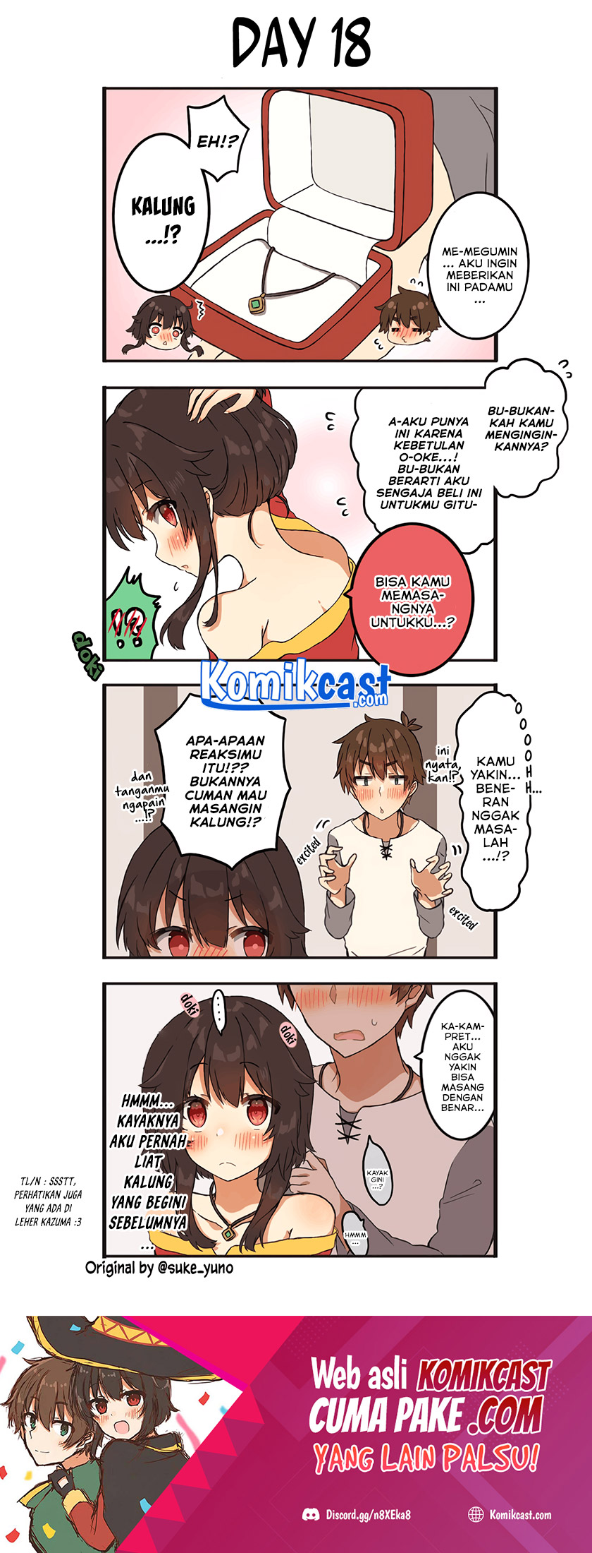 Kono Subarashii Sekai ni Shukufuku wo! – KazuMegu will get married in 100 days Chapter 18 Gambar 2