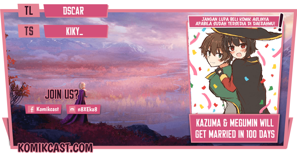 Kono Subarashii Sekai ni Shukufuku wo! – KazuMegu will get married in 100 days Chapter 27 Gambar 1