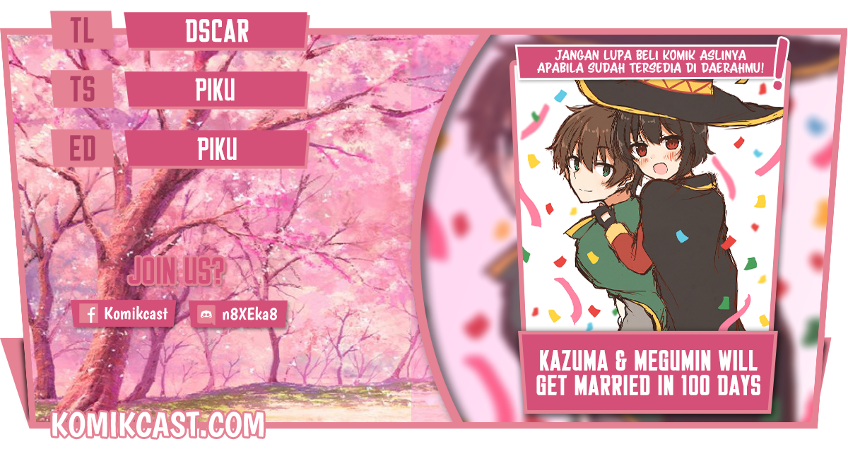 Kono Subarashii Sekai ni Shukufuku wo! – KazuMegu will get married in 100 days Chapter 28 Gambar 1