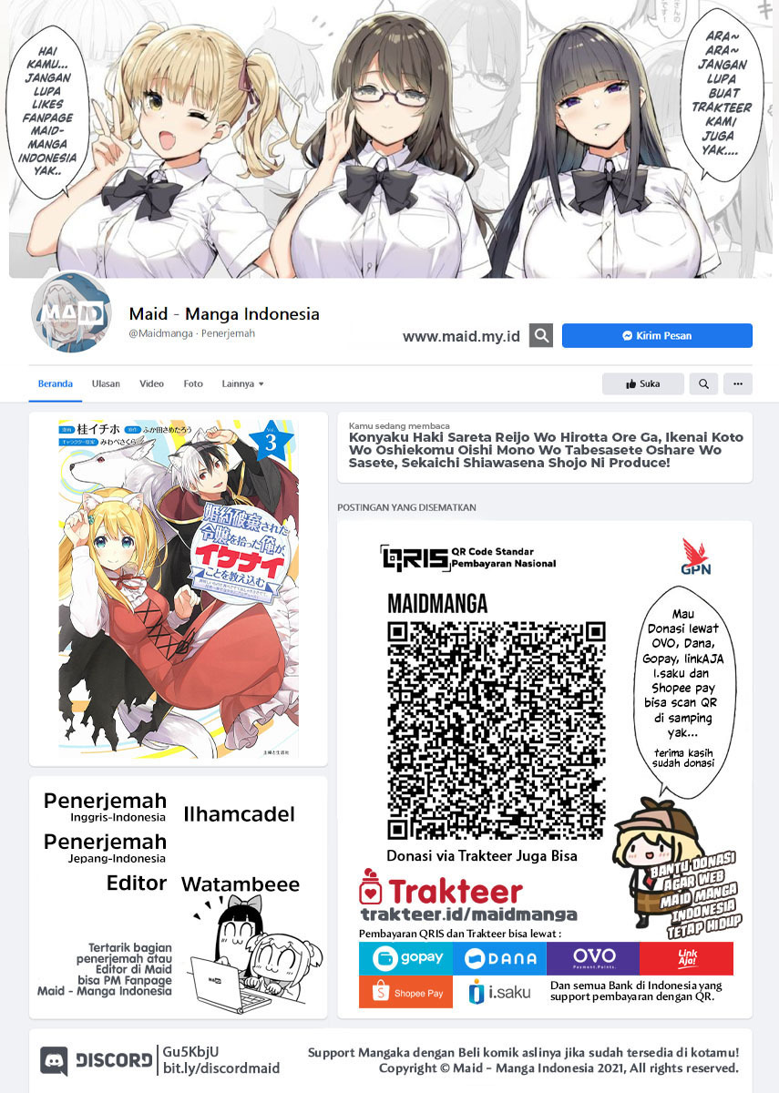 Konyaku Haki Sareta Reijo wo Hirotta Ore ga, Ikenai Koto wo Oshiekomu Oishi Mono wo Tabesasete Oshare wo Sasete, Sekaichi Shiawasena Shojo ni Produce! Chapter 13 Gambar 2