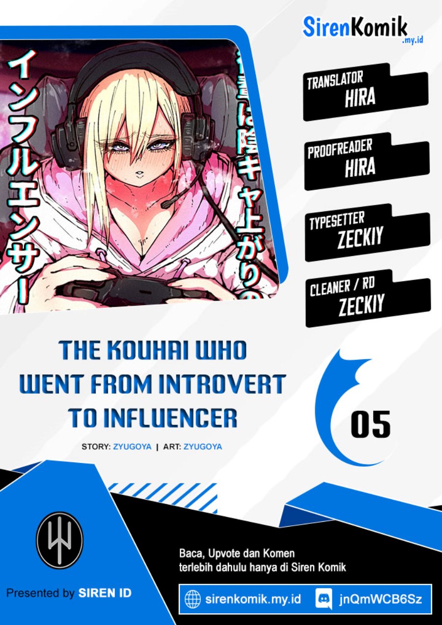 Kouhai wa Inkya Agari no Infuruensaa Chapter 05 Gambar 1