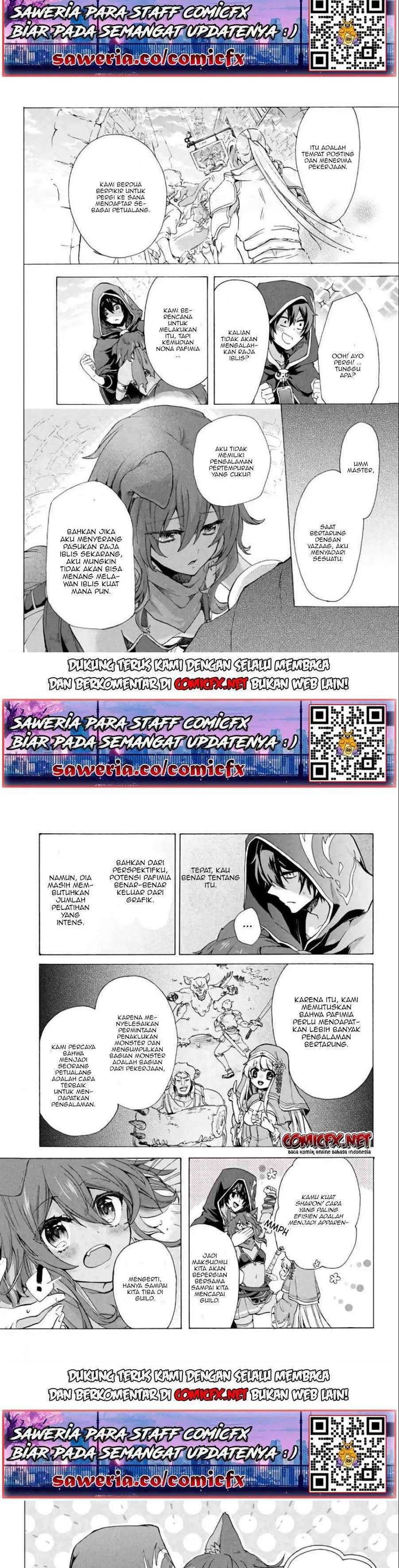 “Kukuku… He is the weakest of the Four Heavenly Monarchs.” I was dismissed from my job but somehow I became the master of a hero and a holy maiden. Chapter 02.2 Gambar 2
