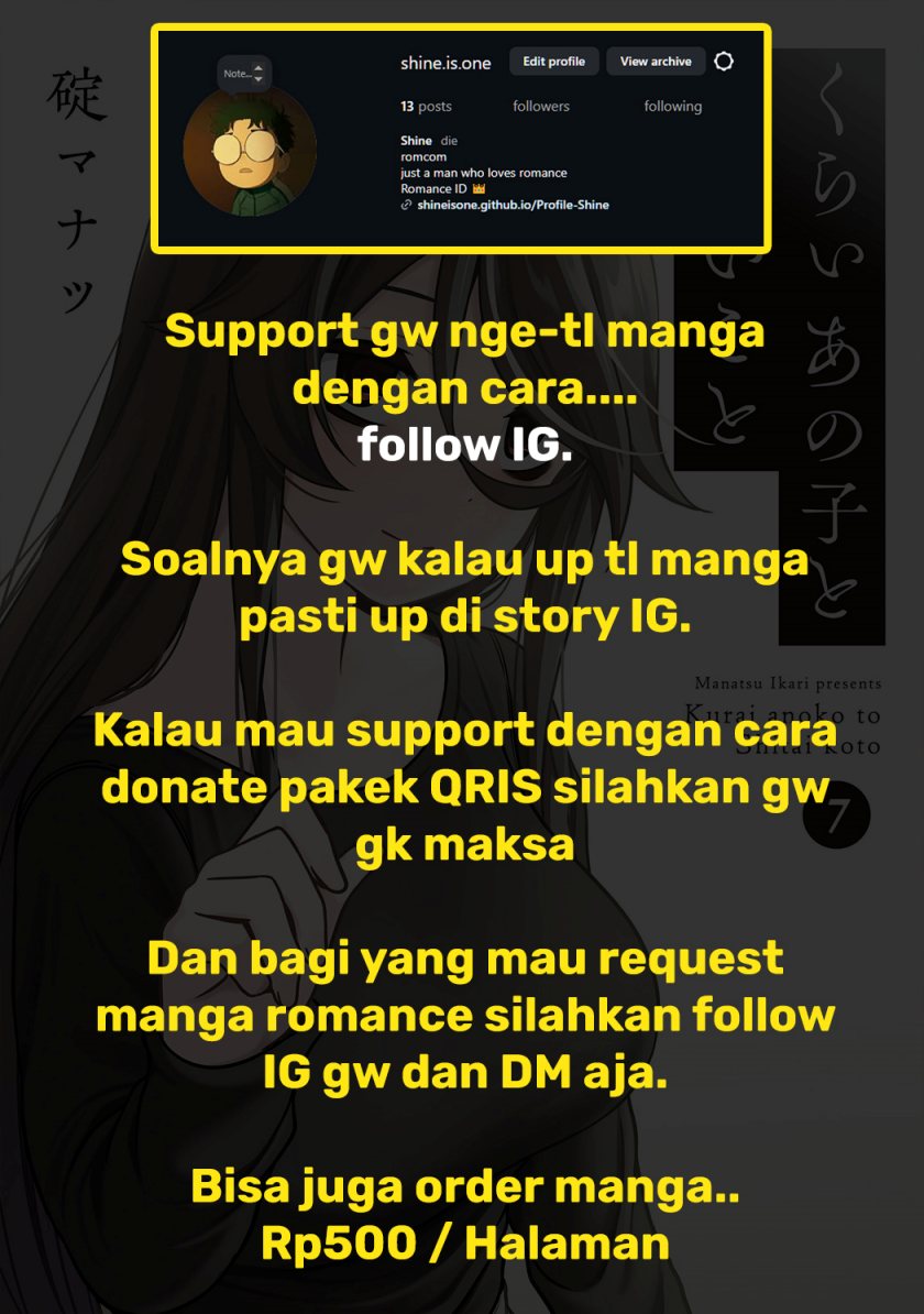 Kurai Anoko to Shitai koto Chapter 89 Gambar 18