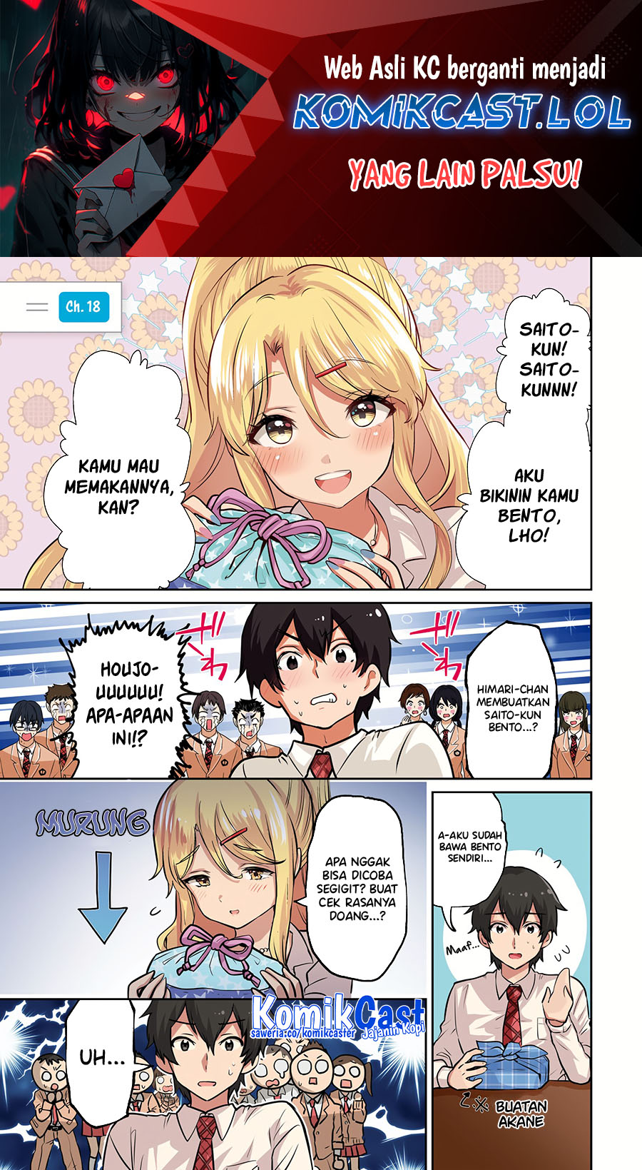 Kurasu no Daikirai na Joshi to Kekkon Suru Koto ni Natta Chapter 18.1 Gambar 2