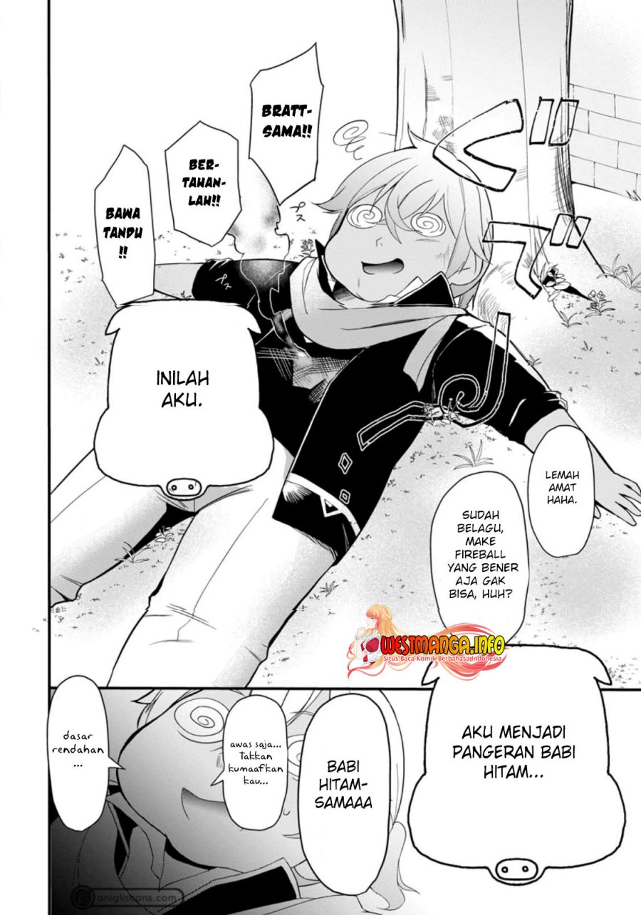 Kurobuta Ouji wa zense o omoidashite kaishin suru akuyaku kyara ni tensei shitanode shibou endo kara nigete itara saikyou ni natte ita Chapter 01 Gambar 5