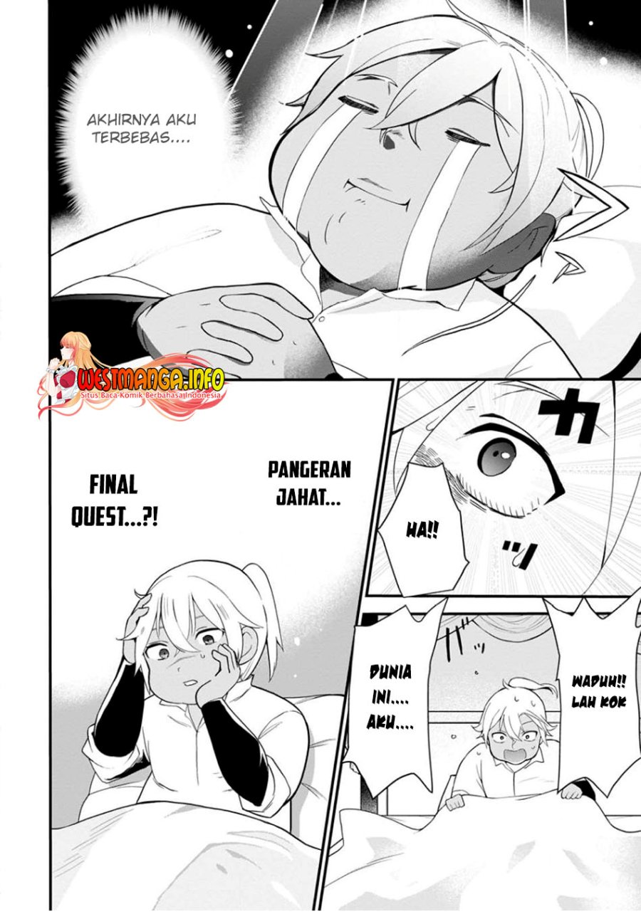 Kurobuta Ouji wa zense o omoidashite kaishin suru akuyaku kyara ni tensei shitanode shibou endo kara nigete itara saikyou ni natte ita Chapter 01 Gambar 11