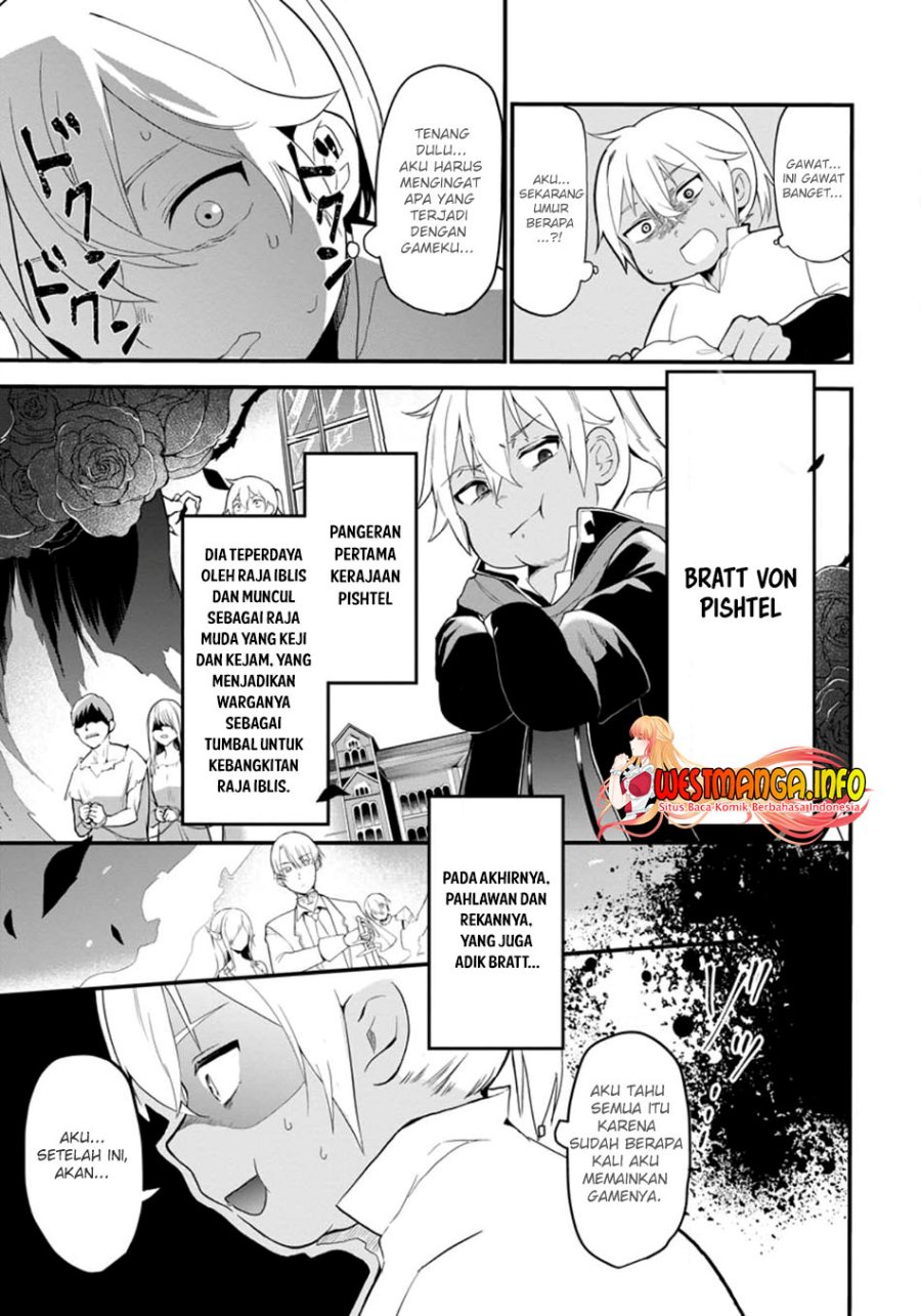 Kurobuta Ouji wa zense o omoidashite kaishin suru akuyaku kyara ni tensei shitanode shibou endo kara nigete itara saikyou ni natte ita Chapter 01 Gambar 12