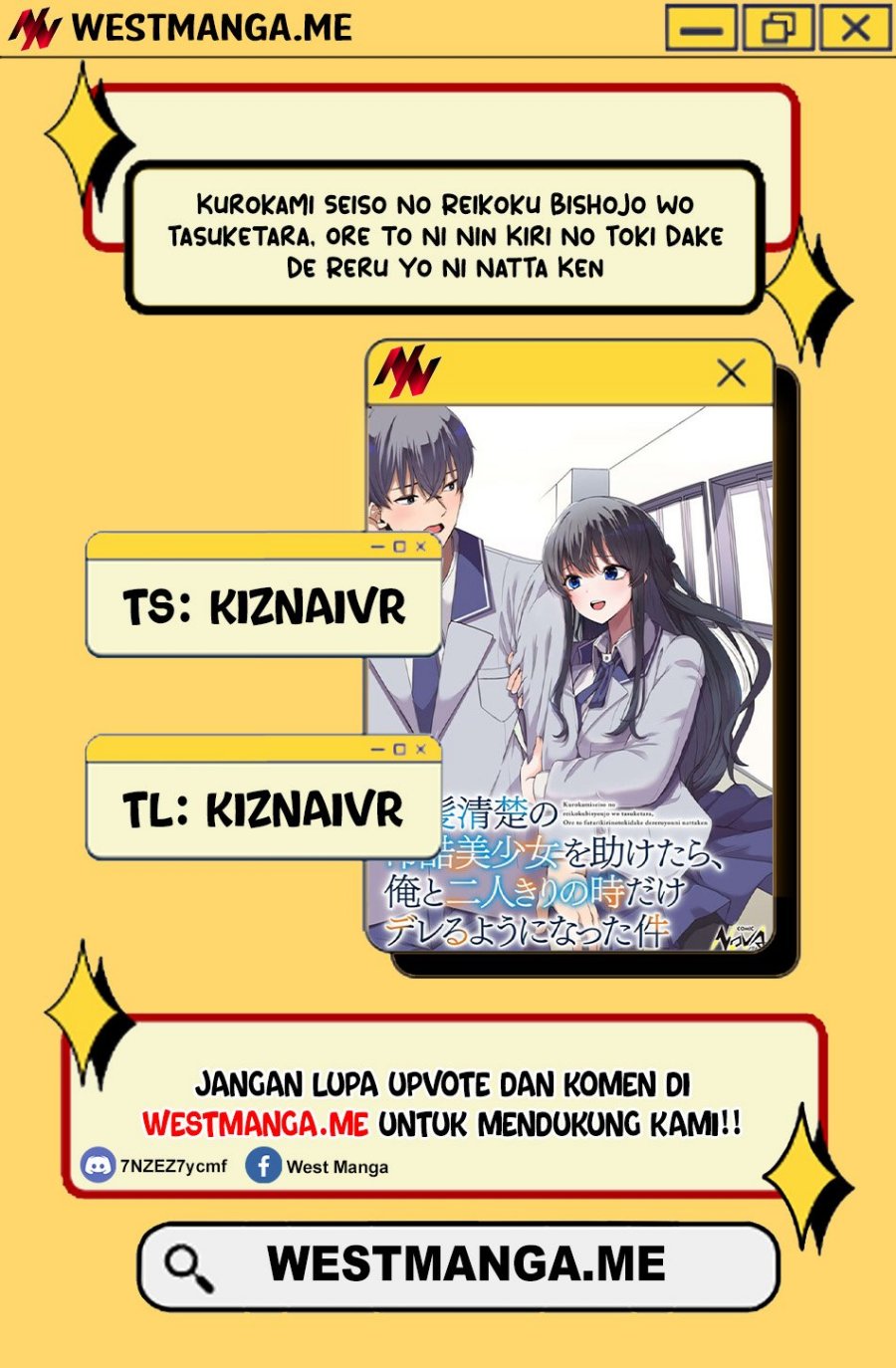 Kurokami Seiso No Reikoku Bishojo Wo Tasuketara, Ore to Ni Nin Kiri No Toki Dake De Reru Yo Ni Natta Ken Chapter 03 Gambar 1