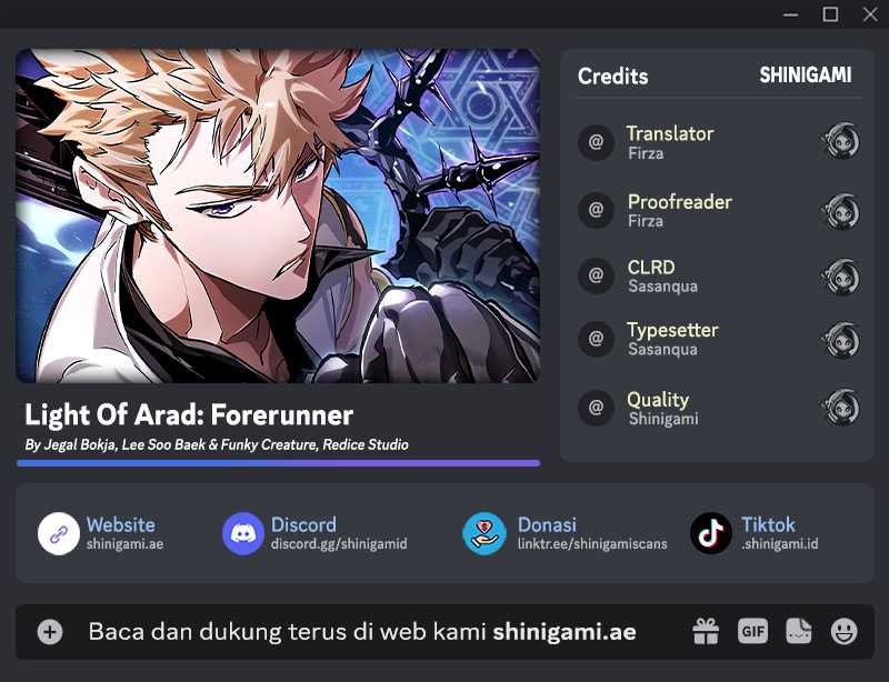 Light Of Arad: Forerunner Chapter 08 Gambar 1