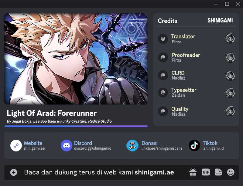 Light Of Arad: Forerunner Chapter 13 Gambar 1