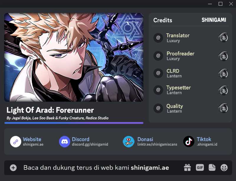 Light Of Arad: Forerunner Chapter 17 Gambar 1