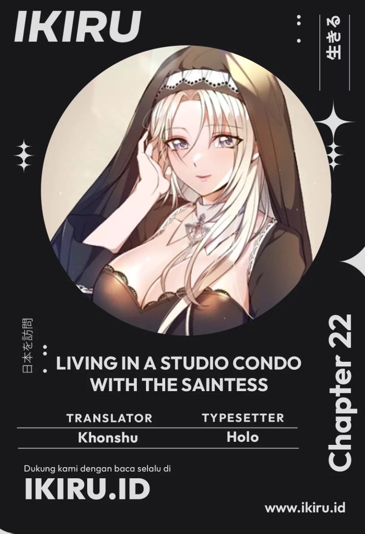 Living in a Studio Condo With the Saintess Chapter 22 Gambar 1