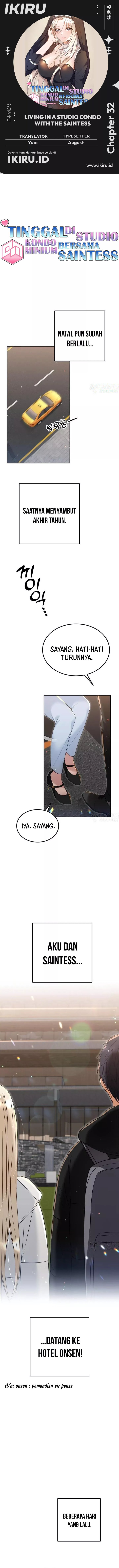 Living in a Studio Condo With the Saintess Chapter 32 Gambar 1
