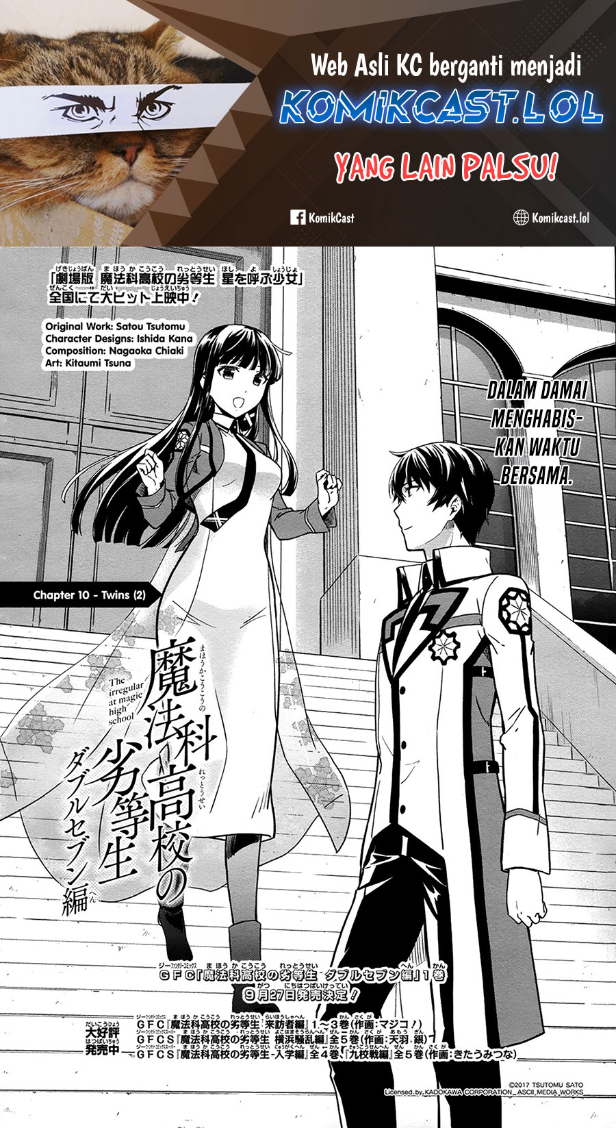 Mahouka Koukou no Rettousei: Double Seven-hen Chapter 10 Gambar 2